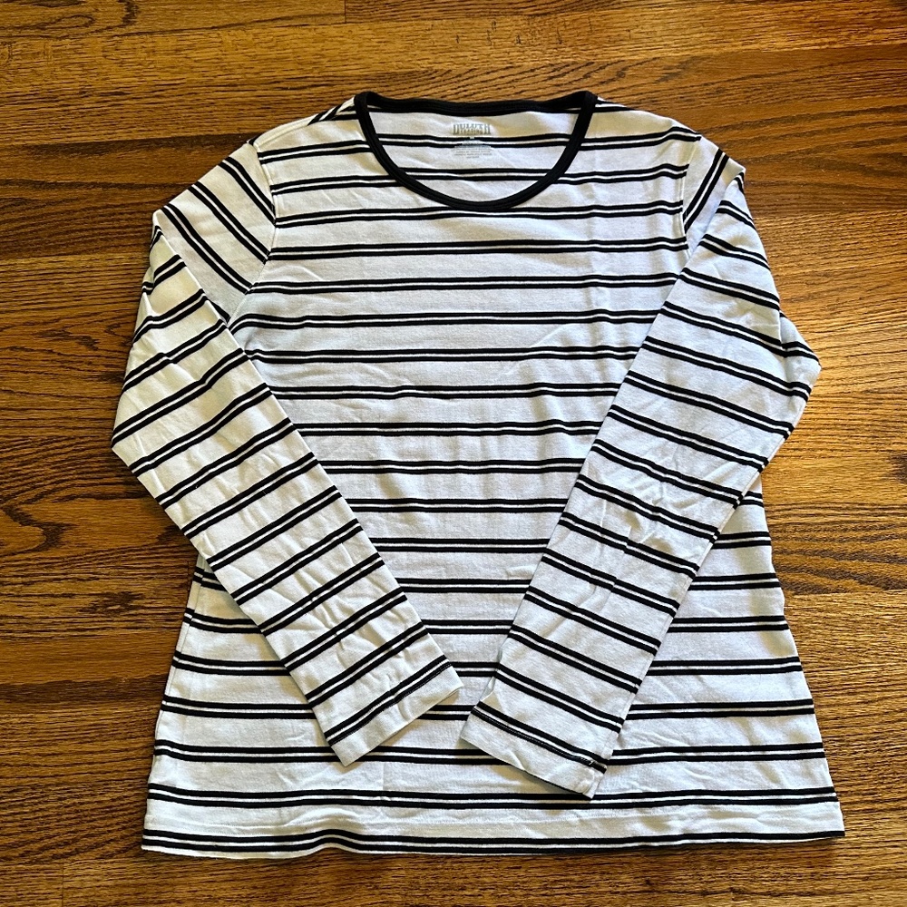 DULUTH TRADING COMPANY Women's Longtail T Long Sleeve Crew Neck T-Shirt Size M